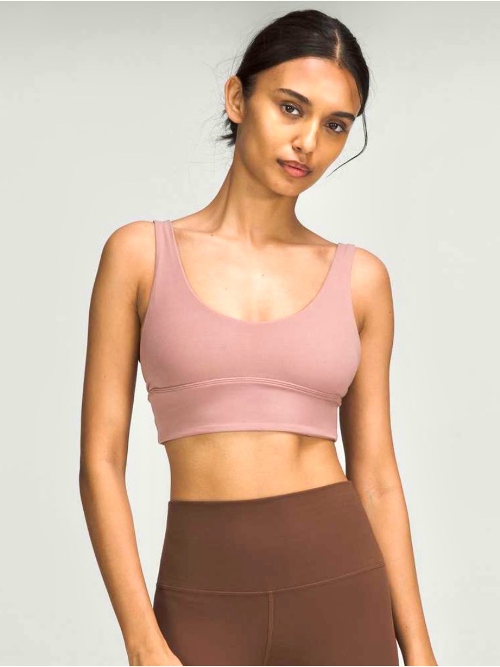 Lululemon Sz 6 Align Reversible Pink Twilight Dusty Rose Scoop Sports Bra